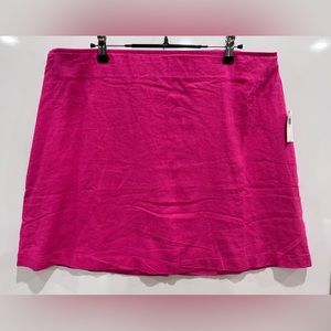 Nwt Old Navy Sz XL mini skirt A line side zipper new pink fuchsia